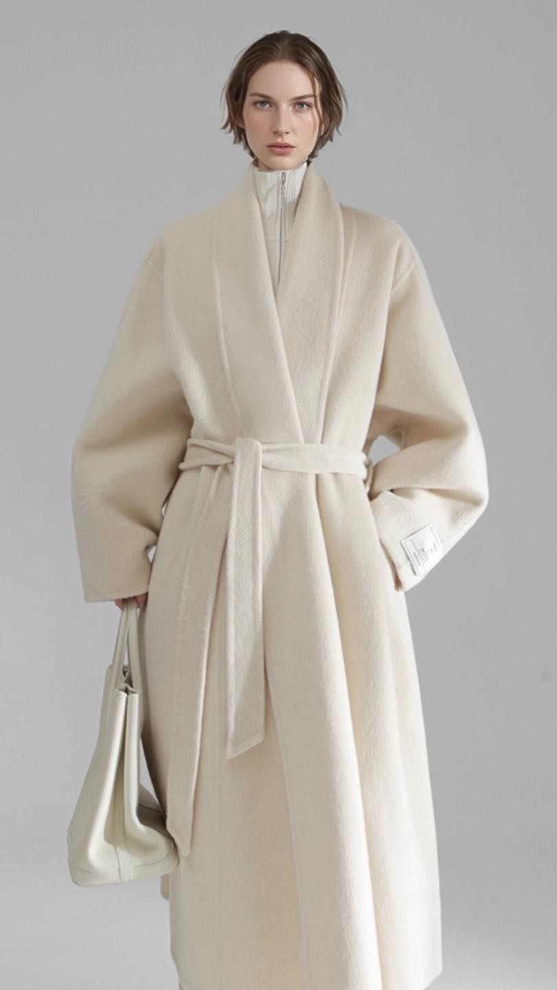 DRESSIA 프리미엄 로브스타일 핸드메이드 코트