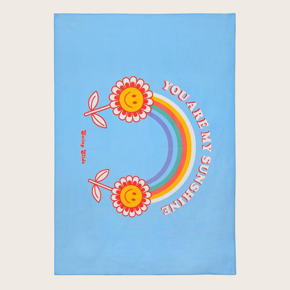 [스윙앤슬라이드] 비치타올 데이지 스마일 스카이블루