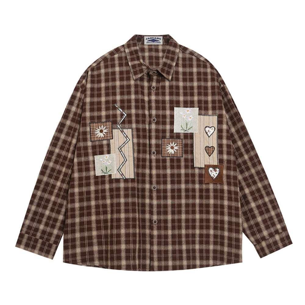 레트로 크리에이티브 커플 셔츠