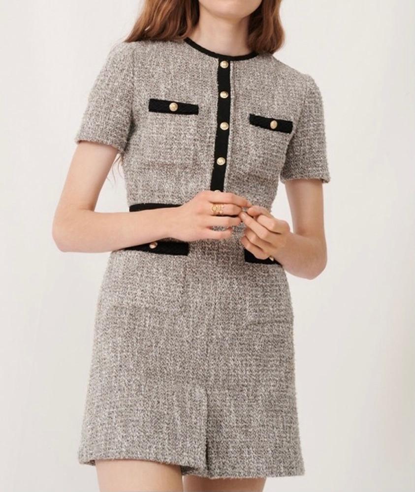 MAJE 마쥬 루렉스 럭셔리한 트위드 미니 원피스 재입고
