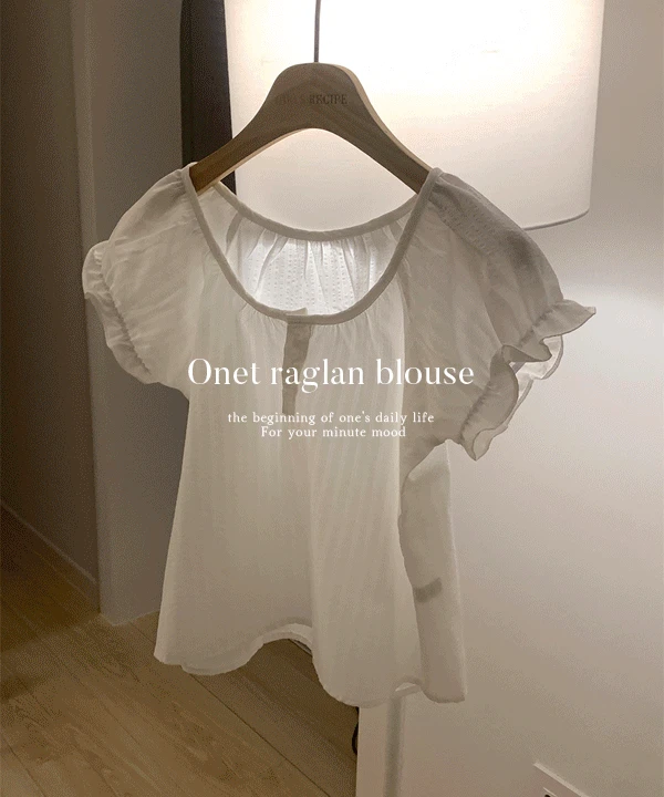 오넷 레글런 반팔 블라우스 bl