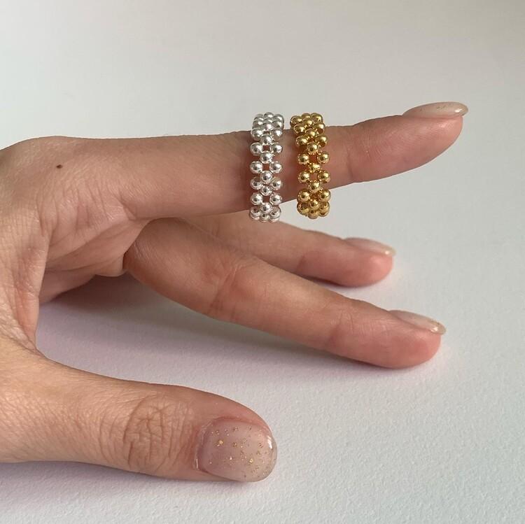디어메리 (silver925) Point bead ring