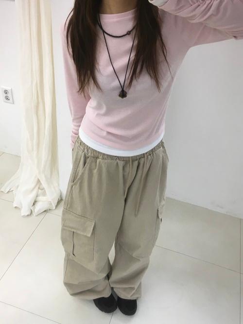 앤티즈 셔링 레이어드티 (4color)