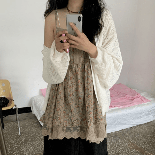 로즈 레이스 원피스 3color