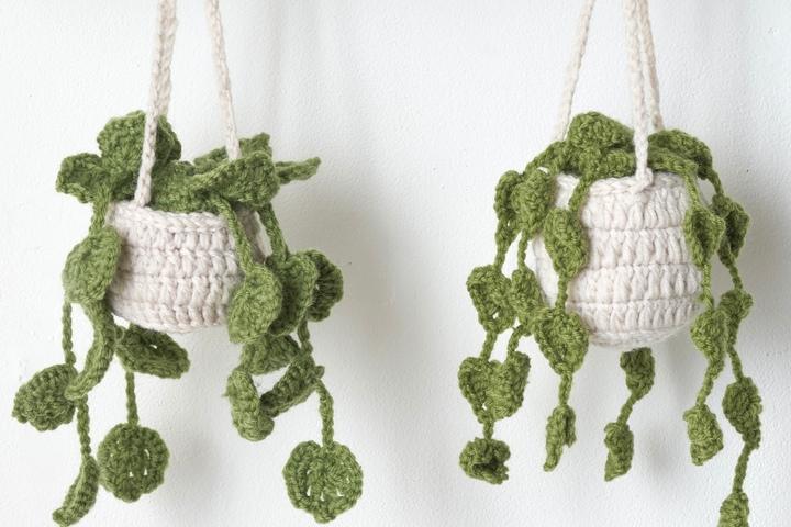 니트 행잉 화분 플랜테리어 식물인테리어 홈데코 장식 소품