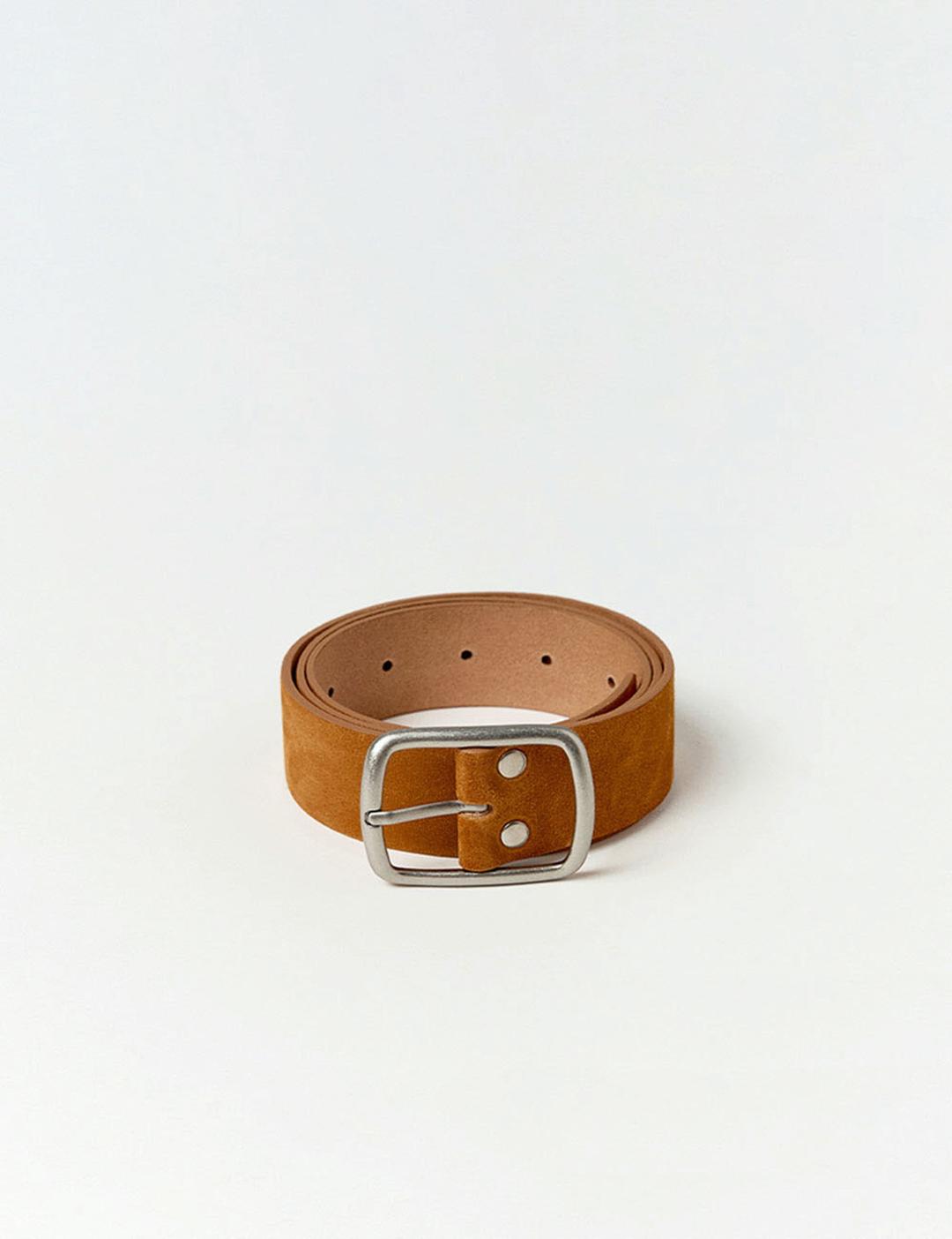 Square Suede Belt