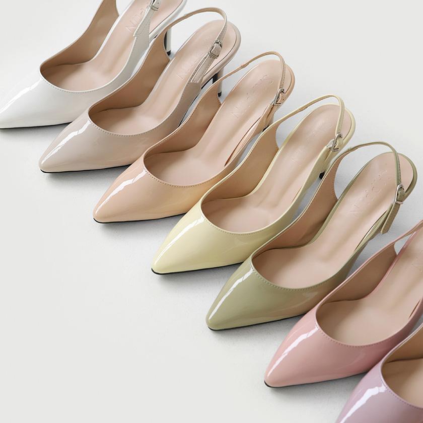 로일즈 에나멜 슬링백 스틸레토힐 (4 / 6 / 8cm)
