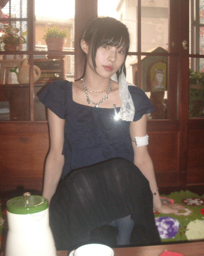 Black Flower Necklace ✿