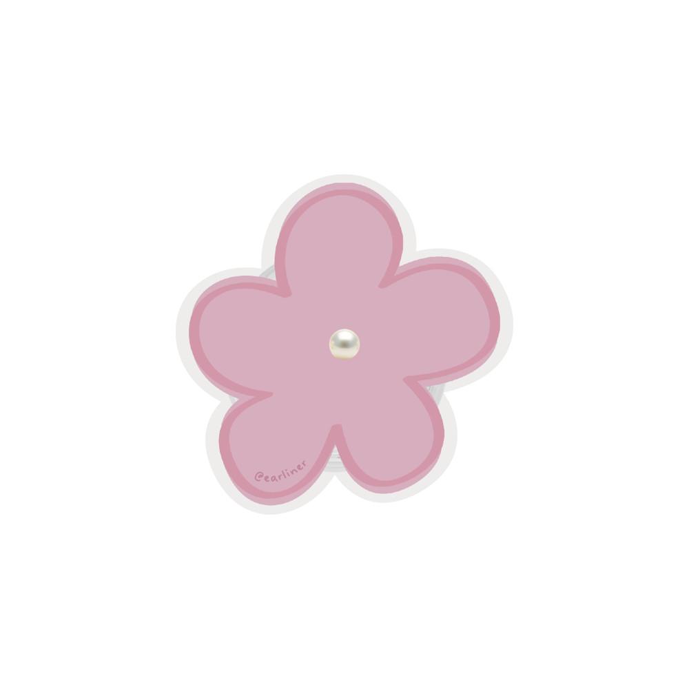 [handmade] 얼리너 핑크 플라워 진주 스마트톡 핑거톡 (겔타입)