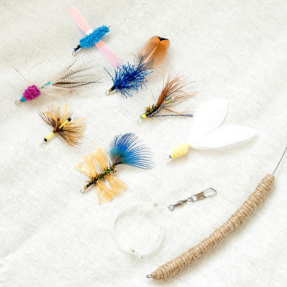 일주일을 부탁해 낚시대세트 고양이장난감 8종 고양이낚시대리필