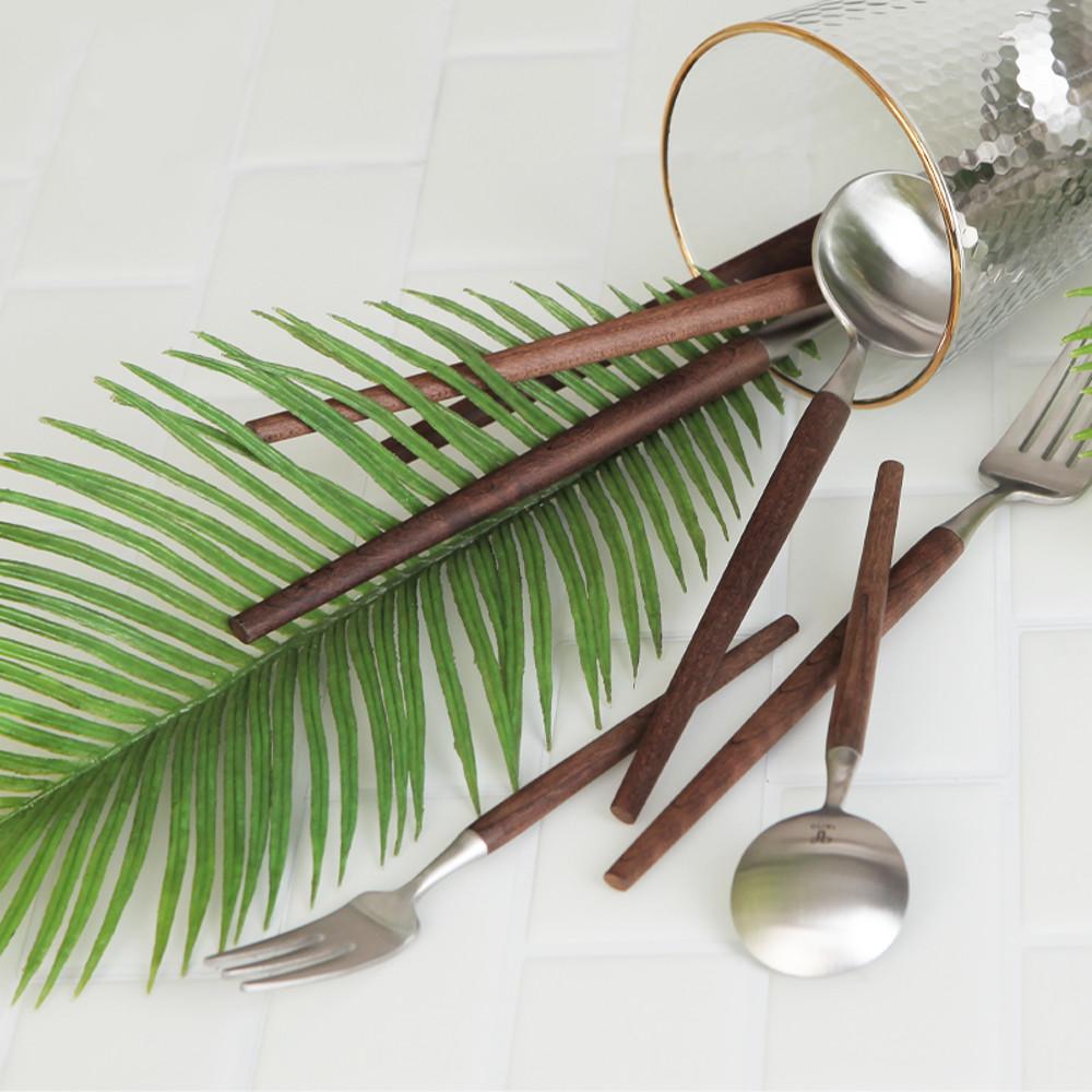 골든벨 메이플우드 실버 커트러리 (수저/어린이/양식기/디저트/티)