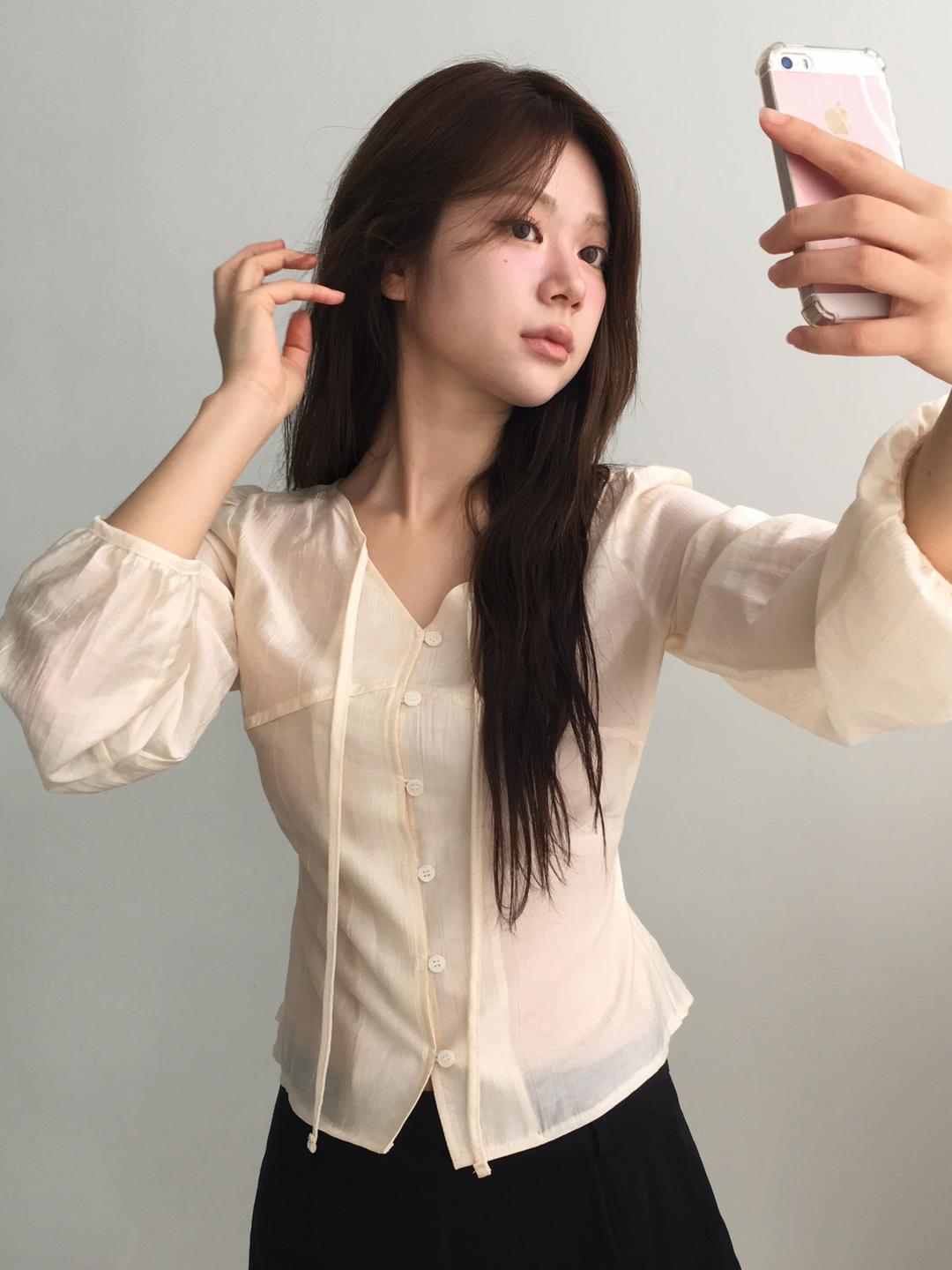 노비야카 [긴팔ver.추가/누적1천] Sohwa blouse (3col)