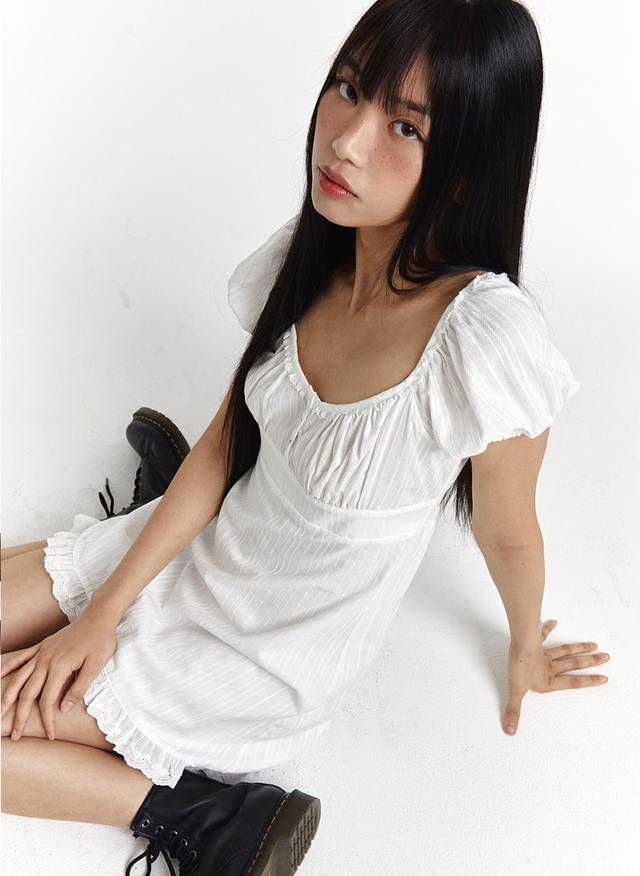 Cream Sand Dress (White)