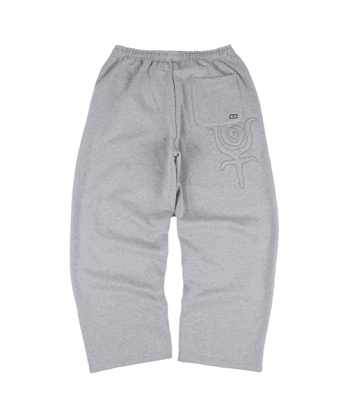 [논기모] Emanate Logo Jogger Pants Melange Grey