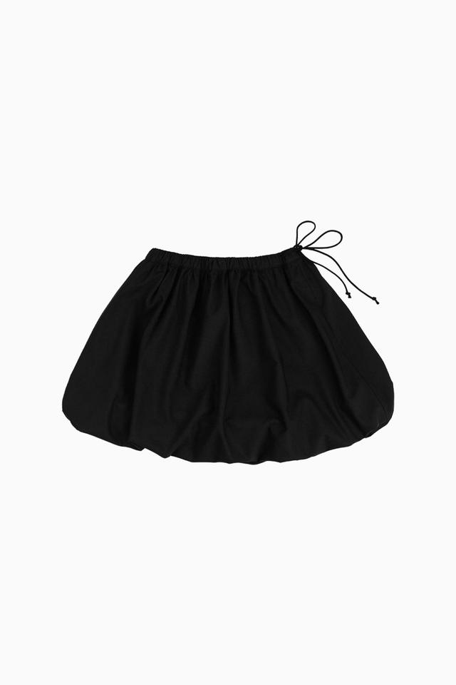 BALLOON MINI SKIRT, BLACK