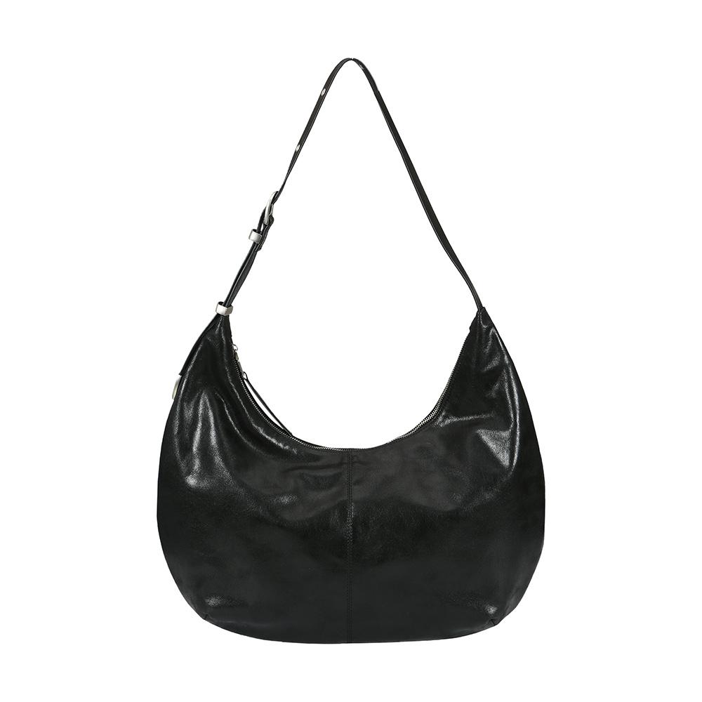 C BELT LOOP HOBO BAG_BLACK