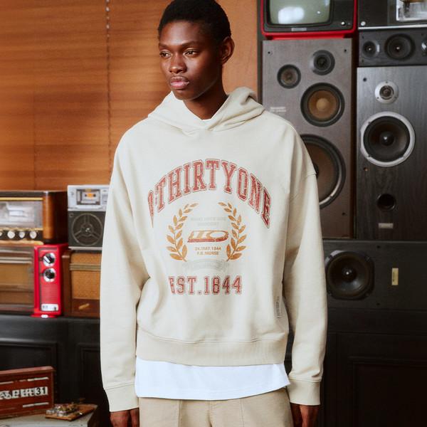 College 1844 Pigment Hoodie (OATMEAL)