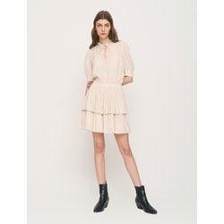 [시즌오프20%][BERENICE] 프릴 레이어드 플레어 원피스 BE24S3FRDN783