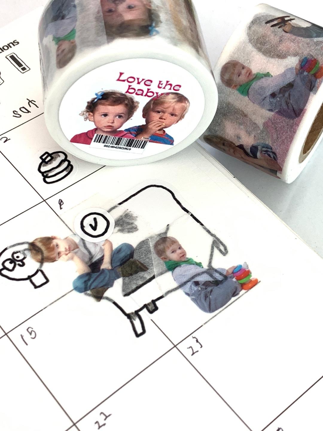 Love the baby Masking tape