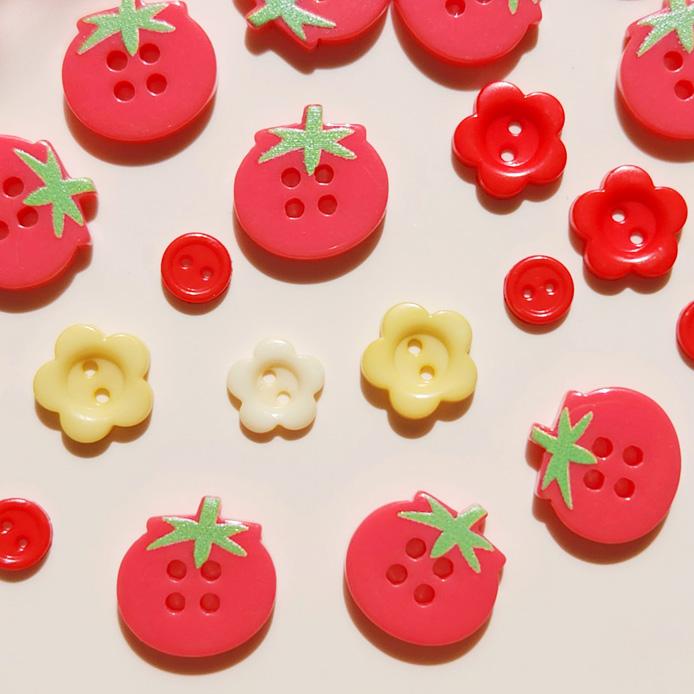 토마토mix 단추 모음