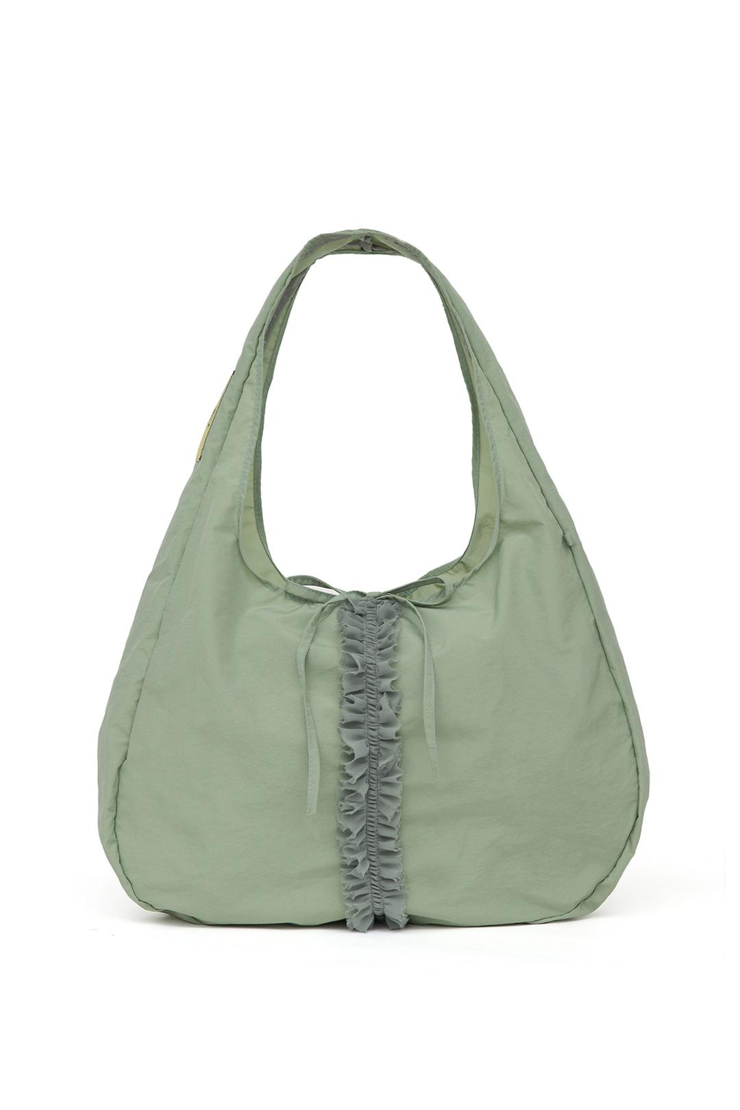 [X MA JOURNÉE] 프릴 호보 백 frill hobo bag (basil)