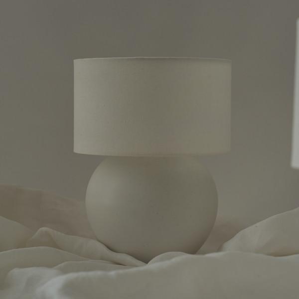 [고리스튜디오] moon jar table lamp | porcelain white