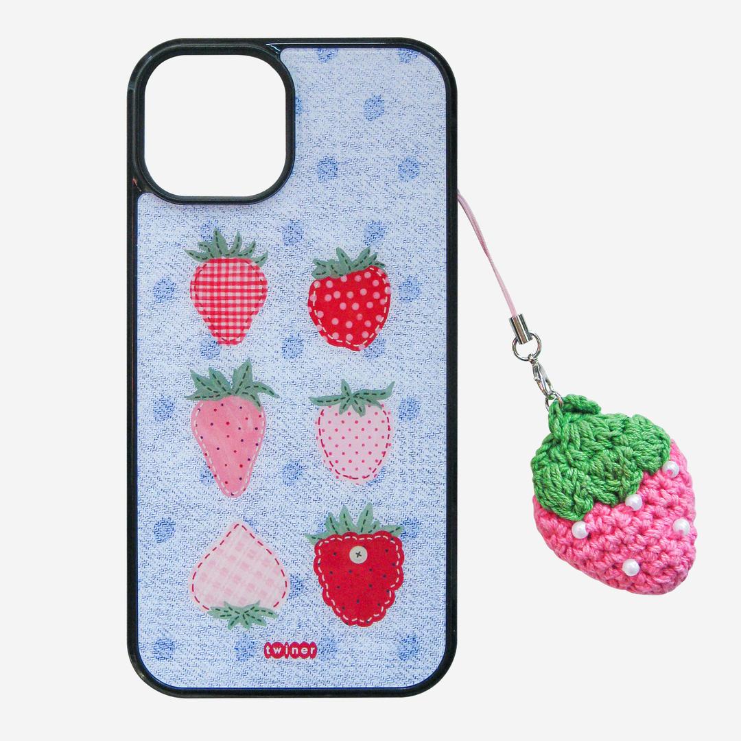 [PRE-ORDER] Strawbrerry jeans phone case (글라스 / 맥세이프 글라스 케이스)