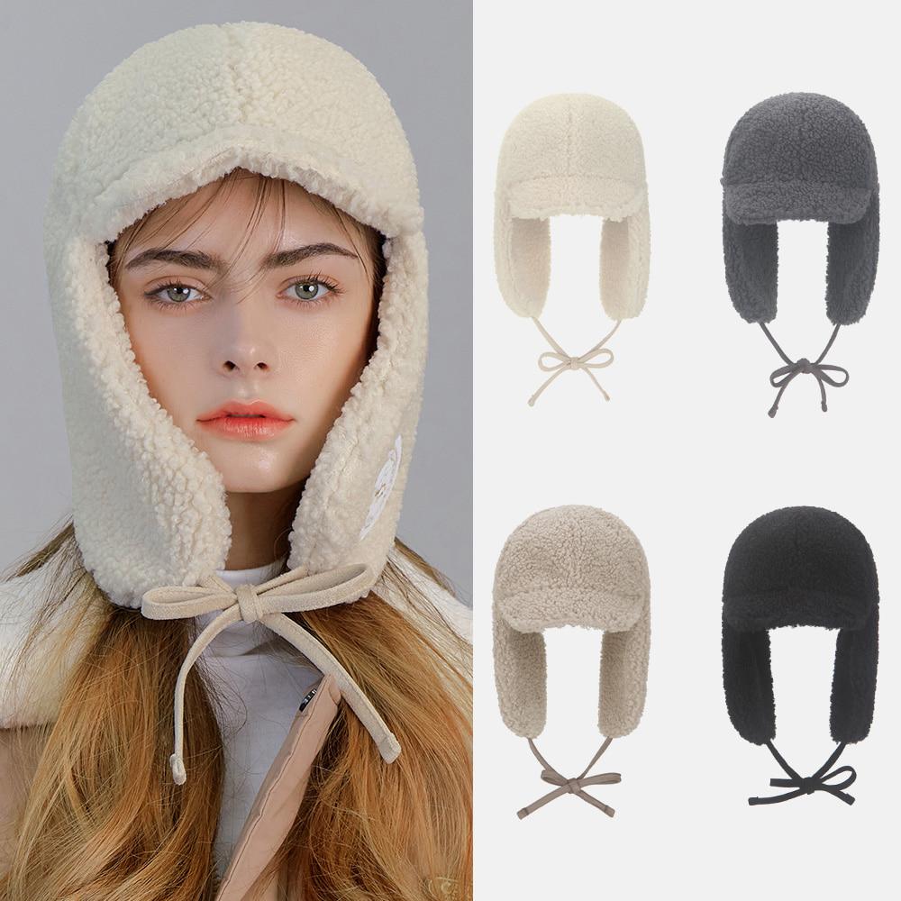 공용 양털 후리스 롱 이어머프 캡 구피 (4 colors)