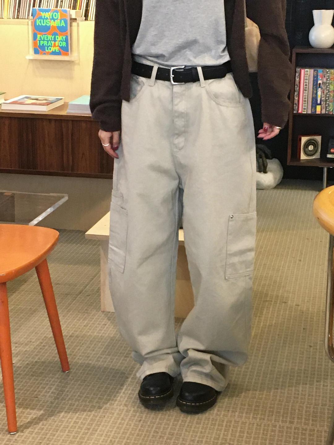 유리에 [모델소장/MD추천] 배럴 와이드 카고 pants - 4color (와이드팬츠/코튼팬츠/가을팬츠/포켓/유니섹스)