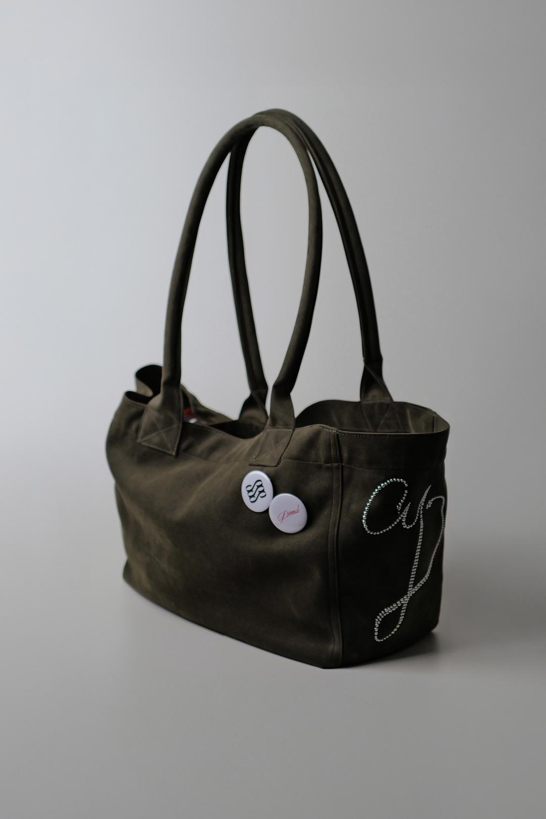 PONY SUEDE BAG (KHAKI)