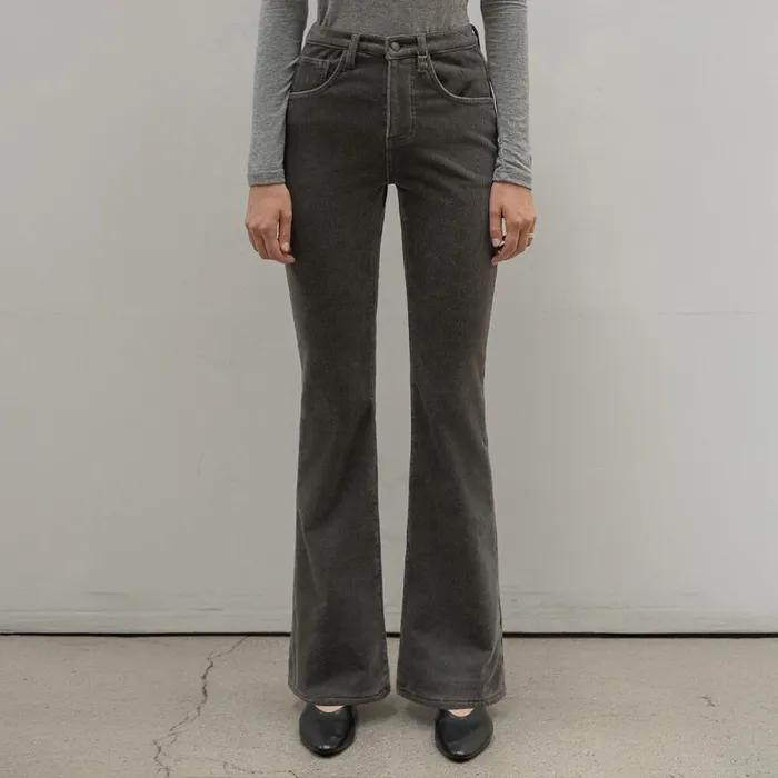 CORDUROY BOOTCUT NAPPING PANTS_NFPT4143 (CHARCOAL)
