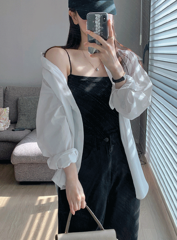 [캡내장] 모스 튜브탑 끈나시 (*5color)