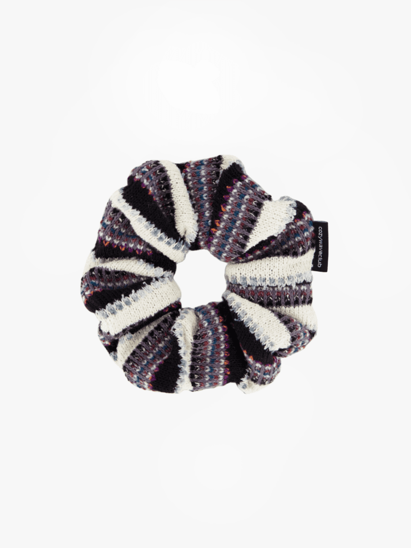 COZY KNIT SCRUNCHIE_PURPLE