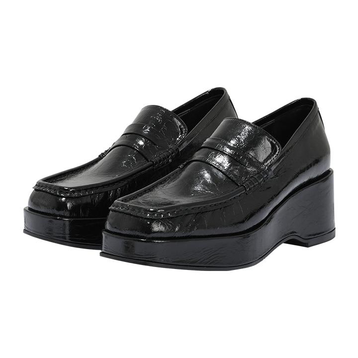 C SQUARE TOE LOAFERS_BLACK