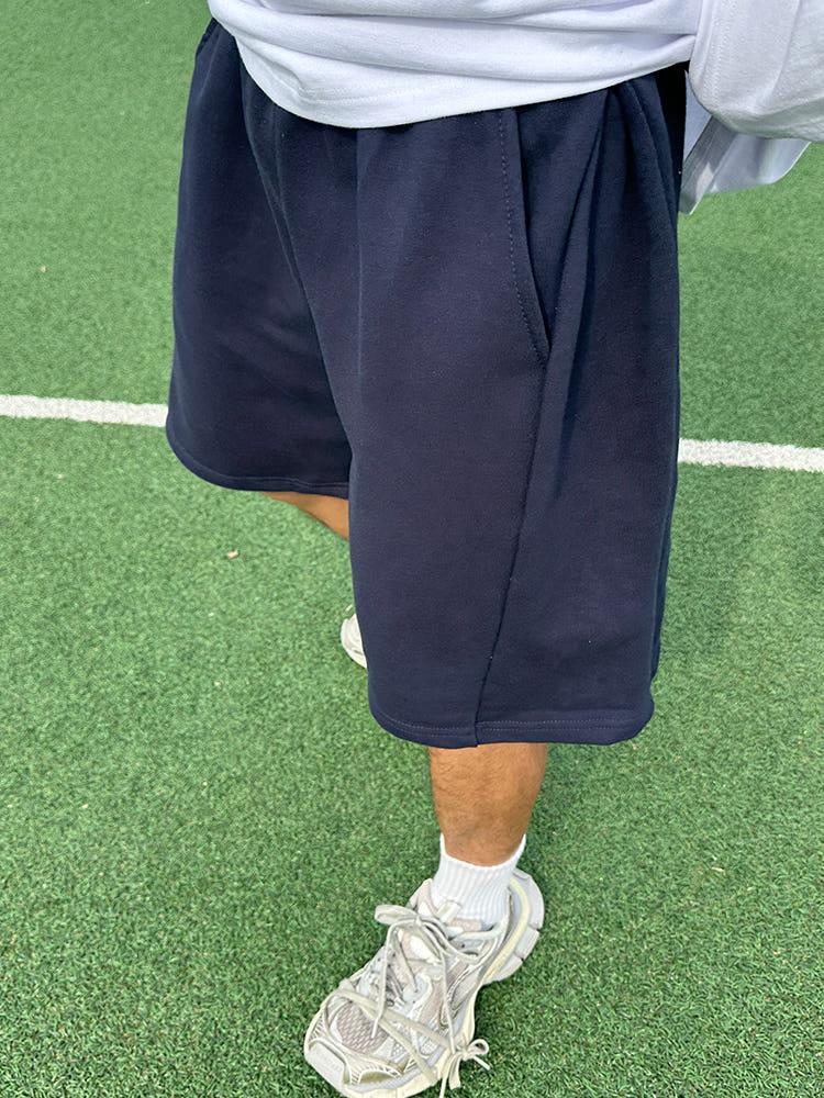 사이드턱 헤비쭈리 버뮤다 반바지 빅사이즈 남녀공용 10COLOR 도프룸