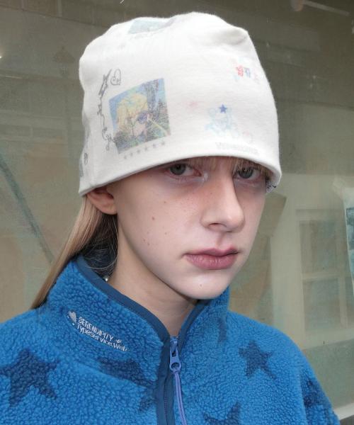 HIROMI X TSW Graphic Beanie [White]