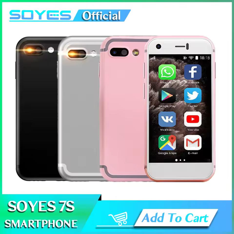 SOYES 7S 미니 스마트폰, 듀얼 카메라, 1GB RAM, 8GB ROM, 안드로이드 6.0, 듀얼 심, 소형 휴대폰 잠금 해제
