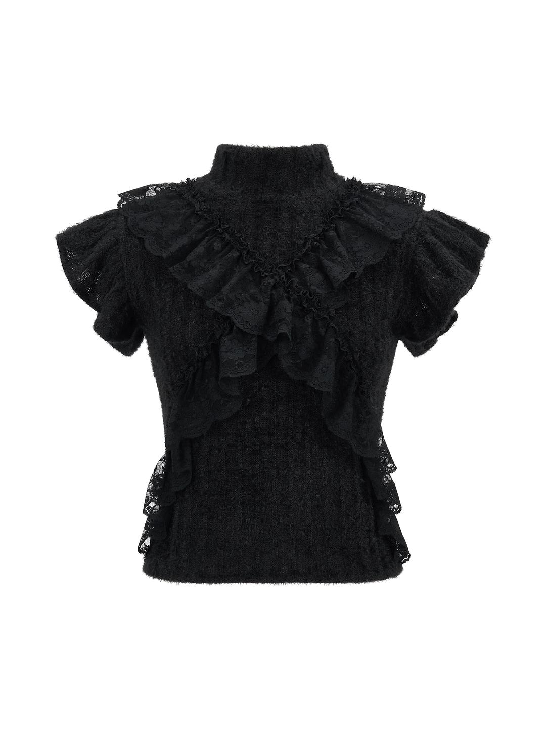 [12/12 예약 발송] blush frill knit_black