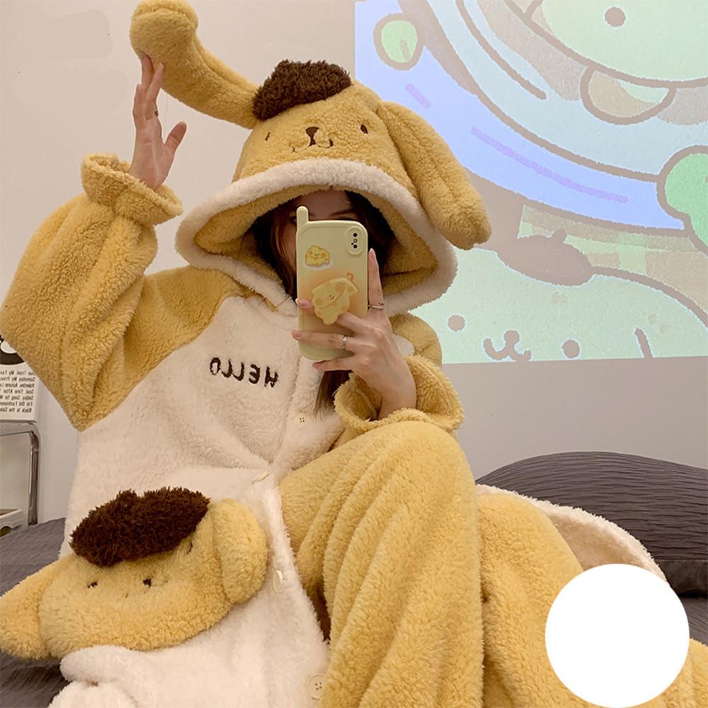 히마일 폼폼푸린 파자마 잠옷 겨울 잠옷 따뜻한 자취방 친구 선물 집들이