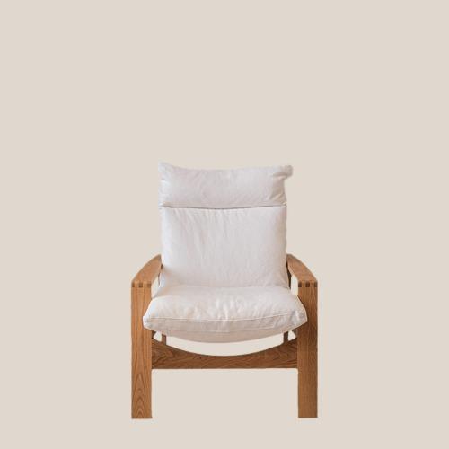 파브 렉 라이너 1인 암체어 - 코튼 화이트