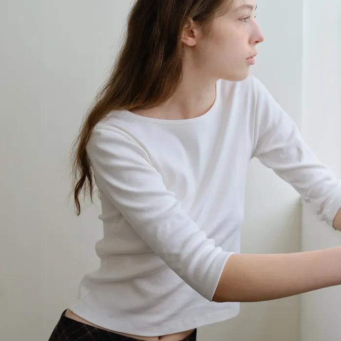 [50th] Essential Boat Neck Tee_4 Colors