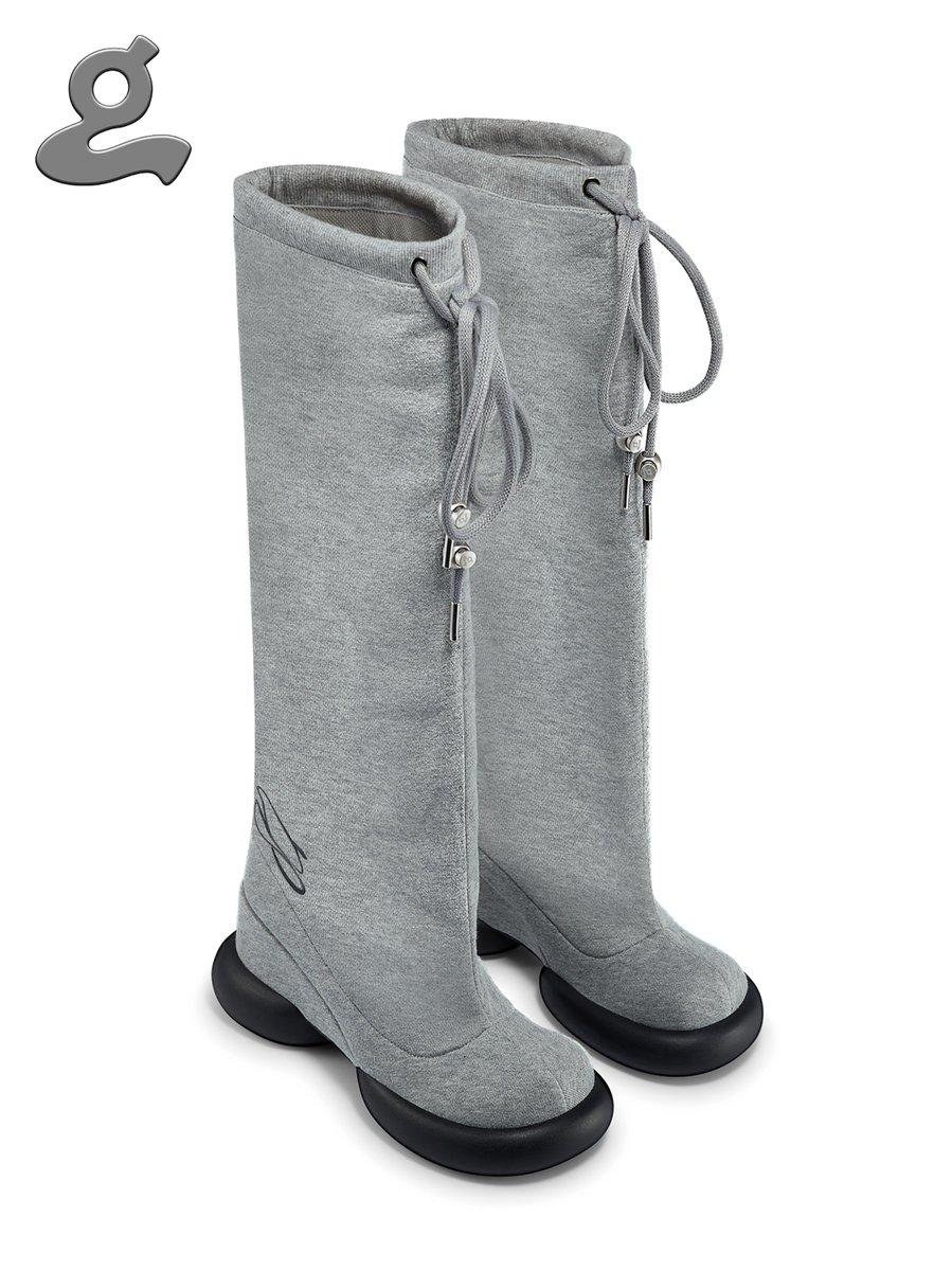 Printed Long Boots “HOODIE G”