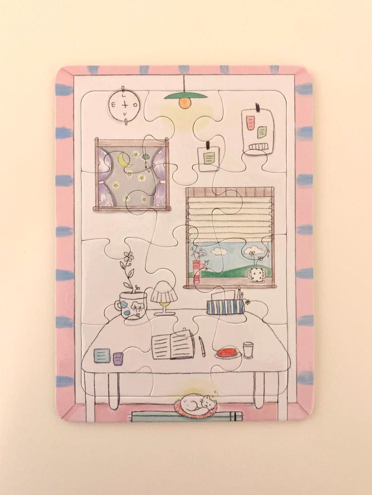 우리집 코코는 내 방을 좋아해 양면퍼즐편지지