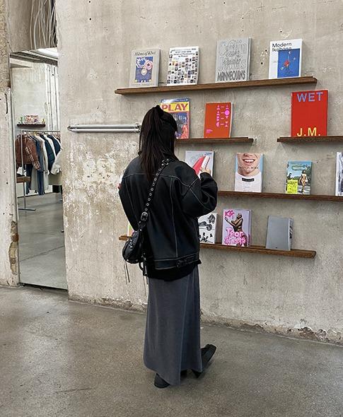 vintage leather jacket