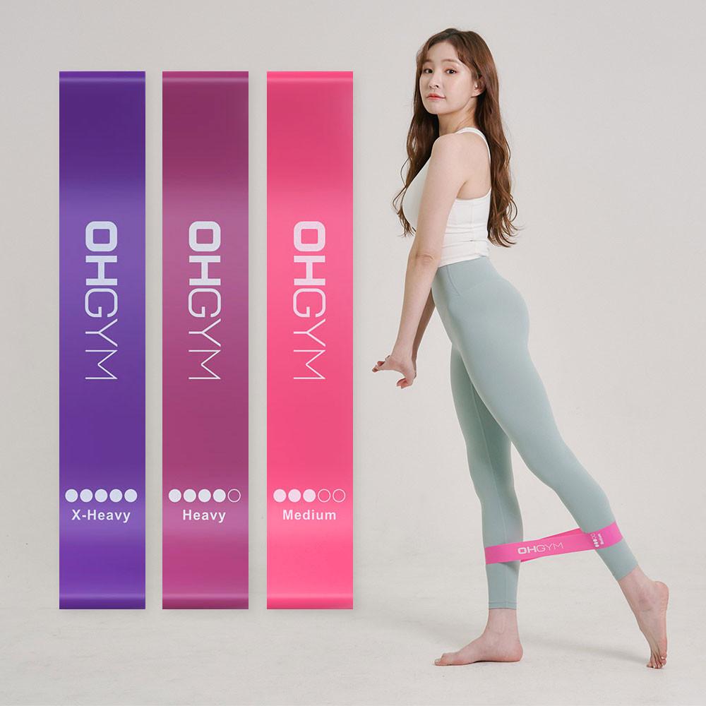 오짐 루프밴드 5종세트 힙업 스쿼트 라텍스 운동 고무밴드