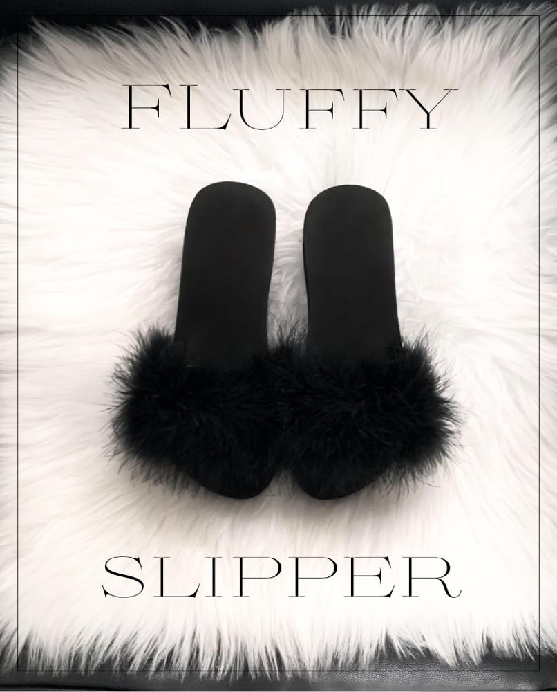 Fluffy slipper (2 color)
