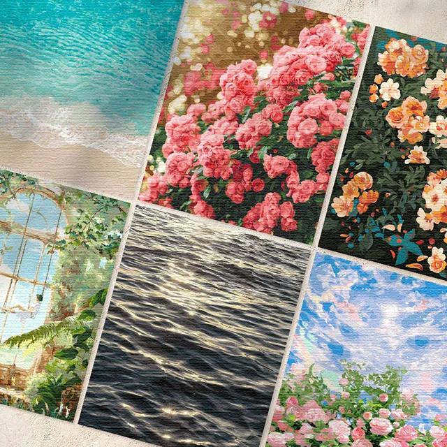 [💙BEST 30종💙] DIY 명화그리기 캔버스 유화 그리기 해바라기 꽃 풍경화 사과 집콕 취미