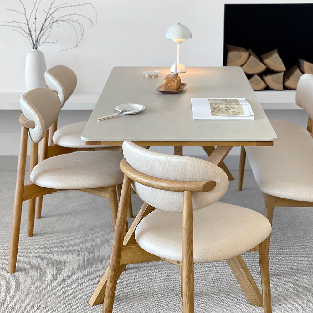 [희망일배송] 로포텐 고흐 내추럴 세라믹식탁 세트 애쉬 원목 4인용 6인용 식탁 포세린