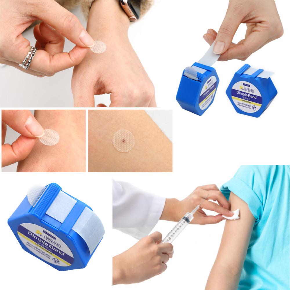 딤플밴드 원형 하이드로콜로이드 습윤재생 주사흉터 피부 방수패치 15mm 70개입 딥플밴드