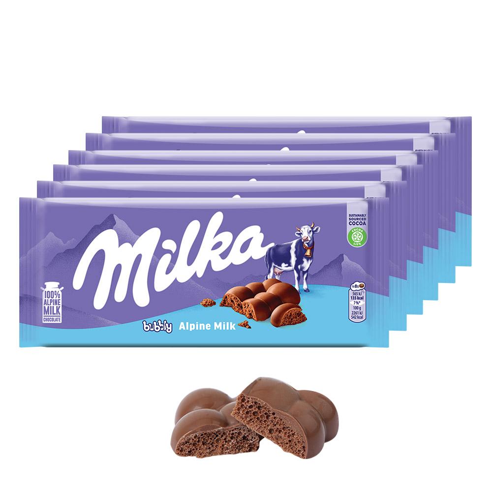 밀카 초콜릿 버블리 100g x 6개